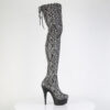 DELIGHT-3008SP-BT Grey-Black Snake Print/Black Matte