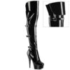 DELIGHT-3018 Black Stretch  Patent/Black