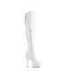 DELIGHT-3018 White Stretch  Patent/White