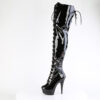 DELIGHT-3022 Black Stretch Patent/Black