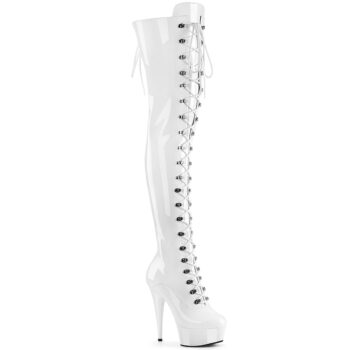 DELIGHT-3022 White Stretch Patent/White