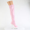 DELIGHT-3029 Baby Pink Stretch Hologram Patent/White Matte