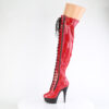 DELIGHT-3029 Red Stretch Hologram Patent/Black Matte