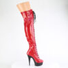 DELIGHT-3029 Red Stretch Hologram Patent/Black Matte