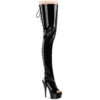 DELIGHT-4017 Black Stretch Patent/Black