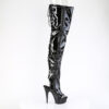 DELIGHT-4017 Black Stretch Patent/Black