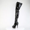 DELIGHT-4023 Black Stretch Patent/Black