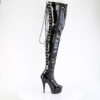 DELIGHT-4063 Black Stretch Patent/Black