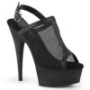 DELIGHT-636 Black Faux Le-Mesh/Black Matte