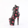 FLAMINGO-1020KISSES Black Faux Leather/Black Faux Leather