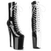 FLAMINGO-1040TT Black-White Patent/Black-White