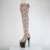 FLAMINGO-3008SP-BT Tan-Brown Snake Print/Black Matte