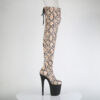 FLAMINGO-3008SP-BT Tan-Brown Snake Print/Black Matte