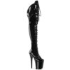 FLAMINGO-3014 Black Stretch  Patent/Black