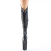 FLAMINGO-3014 Black Stretch  Faux Leather/Black Matte