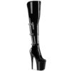 FLAMINGO-3018 Black Stretch  Patent/Black