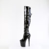 FLAMINGO-3018 Black Stretch  Patent/Black