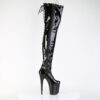 FLAMINGO-3850 Black Stretch  Patent/Black