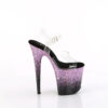 FLAMINGO-808SS Clear/Black-Purple Multi Glitter