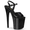 FLAMINGO-809GP Black Glitter Patent/M