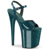 FLAMINGO-809GP Teal Glitter Patent/M