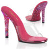 GALA-01DMM Clear/Fuchsia Multi Rhinestones