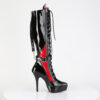 INDULGE-2028 Black-Red Patent