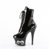 MOON-1020SK Black Patent/Black-Pewter