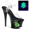 MOON-708USD Clear/Black-Neon Green