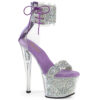 SKY-327RSI Silver Multi Rhinestones-Lavender/Silver Rhinestones