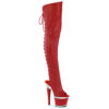 SPECTATOR-3030 Red Faux Leather/Clear-Red Matte