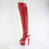 SPECTATOR-3030 Red Faux Leather/Clear-Red Matte