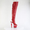 SPECTATOR-3030 Red Faux Leather/Clear-Red Matte