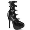 TEEZE-23 Black Glitter Patent