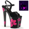 XTREME-809HB Black Patent/Black-Neon Pink