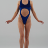 London Velvet Bodysuit &#8211; Electric Blue