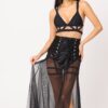 Bonnie Mesh Skirt Black