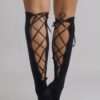 Lace Back Knee High Stocking