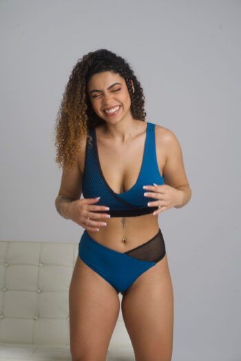 Zoey Low Waist Bottom Blue