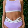 Aimee Low Waist Shorts Lilac