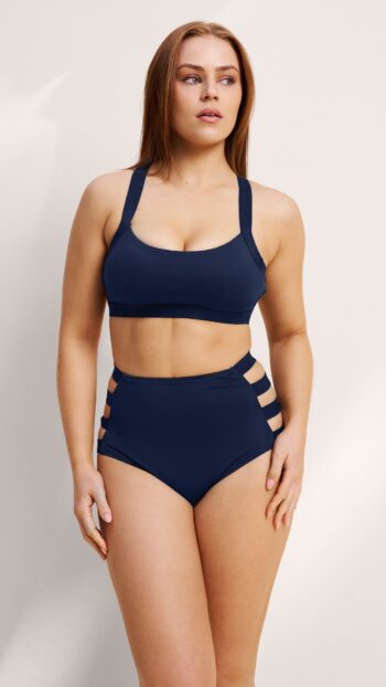 Dallas Cross Back Top Navy