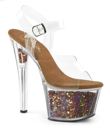 SKY-308GF Clr/Brown Multi Glitter - US11